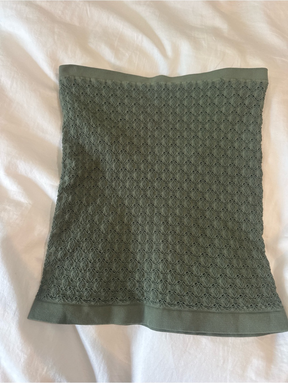 Free People - Olive Green Lace Knit Tube Top